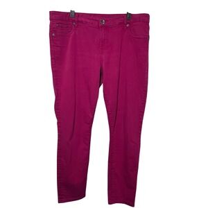 KUT from the Kloth Womens Size 14 Pink Toothpick Skinny Jeans Pants